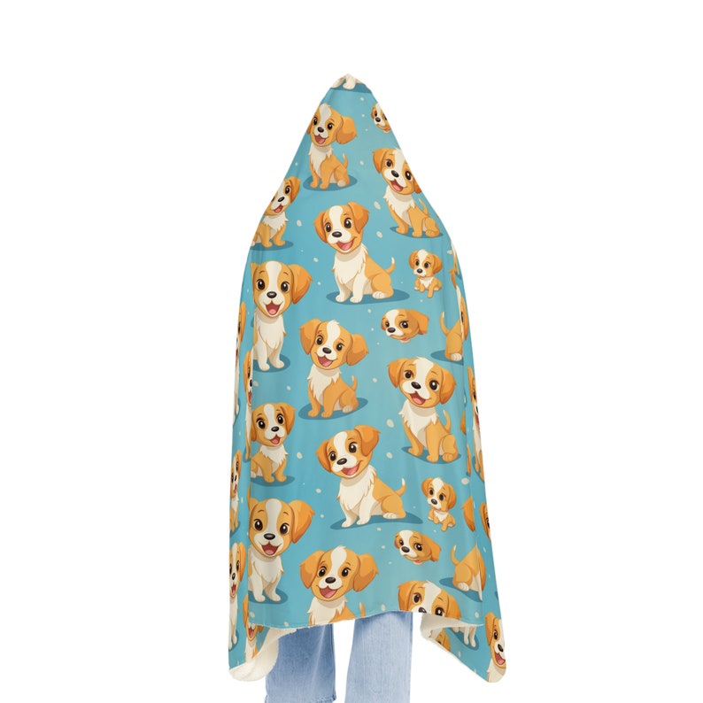 Cartoon Puppies Snuggle Blanket Cozy Blanket Gift Etsy