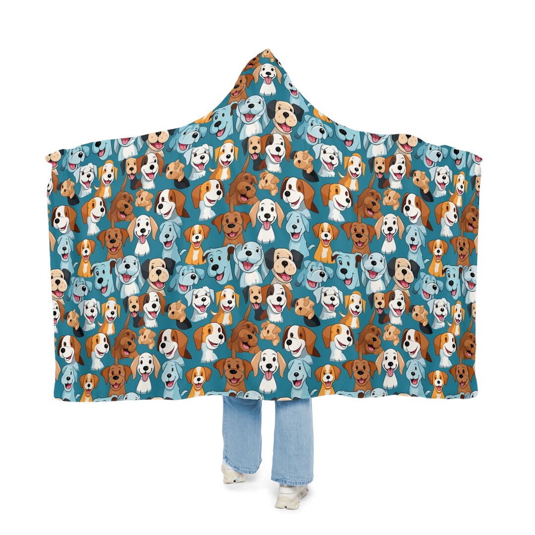 Cartoon Puppies Snuggle Blanket Cozy Blanket Gift Etsy