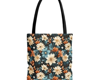 Floral Pattern Tote Bag (AOP)