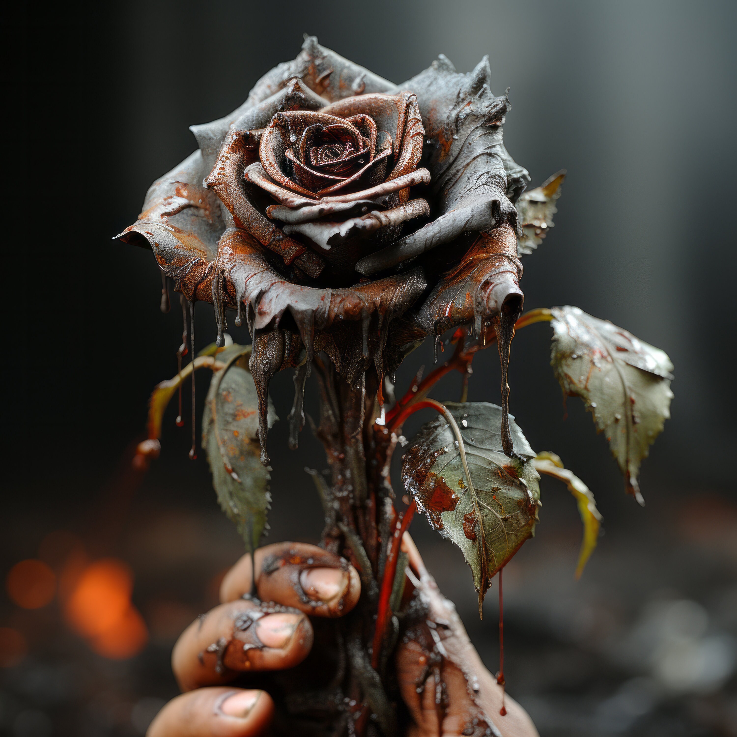 Handing Out a Black Rose