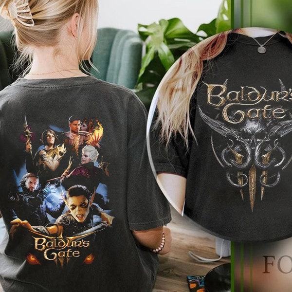 Baldurs Gate T Shirt Etsy Canada
