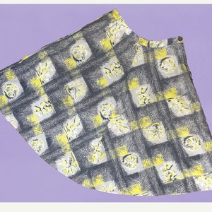 1950s Vintage Trade-Winds Fashions Tiki Novelty Print Skirt M/L 30&quot; Waist