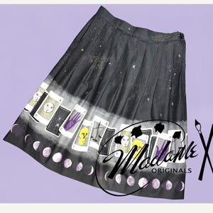 Original Design 1950s Style Border Print Skirt XL 34" Waist