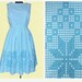 Blue Gingham Brother Embroidered Gown