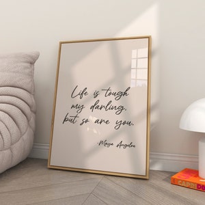 Maya Angelou Quote Print: Inspirational Wall Art (Digital Download)