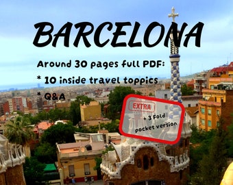 Barcelona Travel Guide, City Trip Itinerary (PDF)