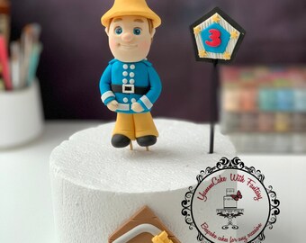 Set 12 Figurine Pompiere Sam Per Torte - Altezza 3-6cm, Decorazioni Compleanno A Tema - Foto 7