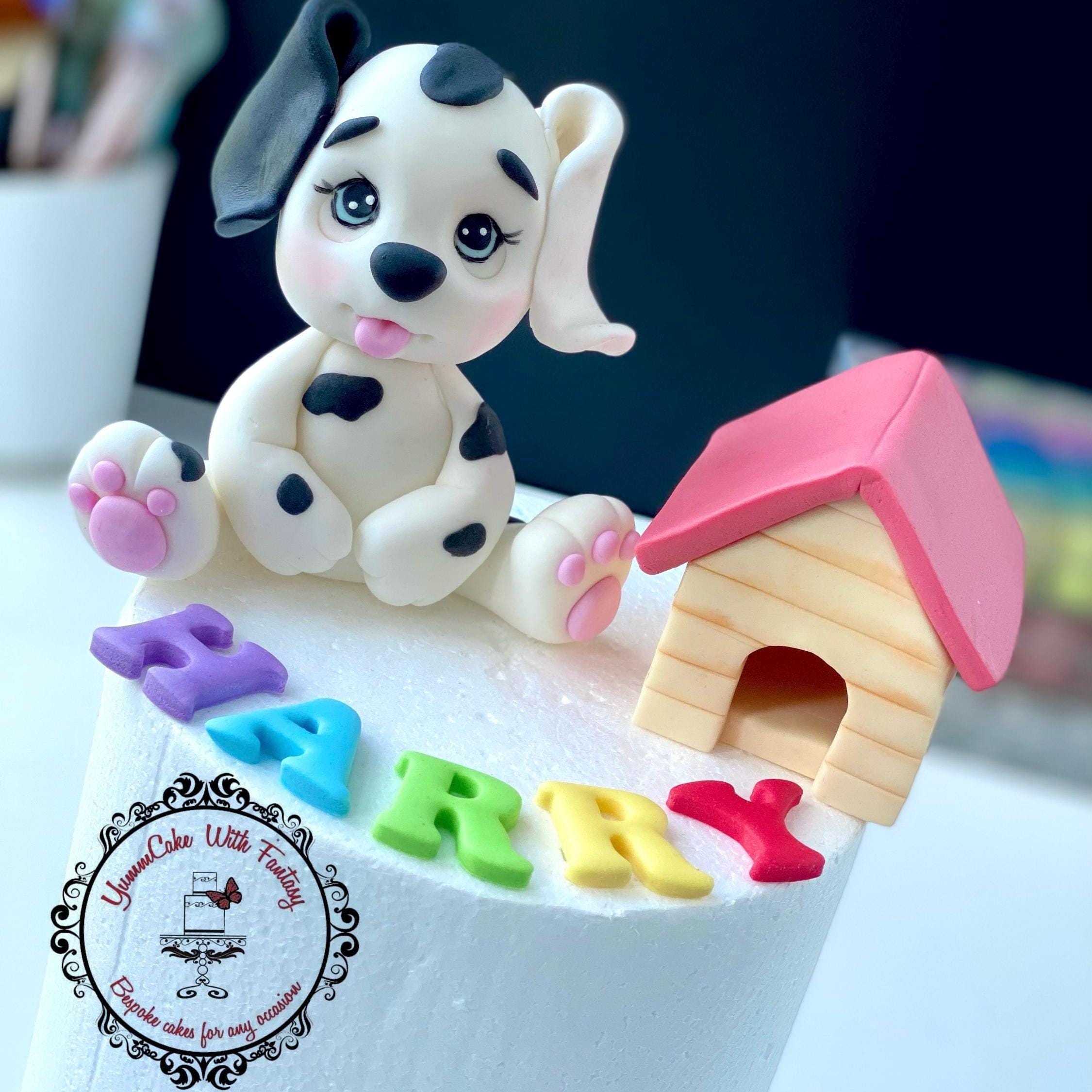 Dalmatian Sugar Paste Dogs Baby Dalmatian Edible Fondant Puppy Dog