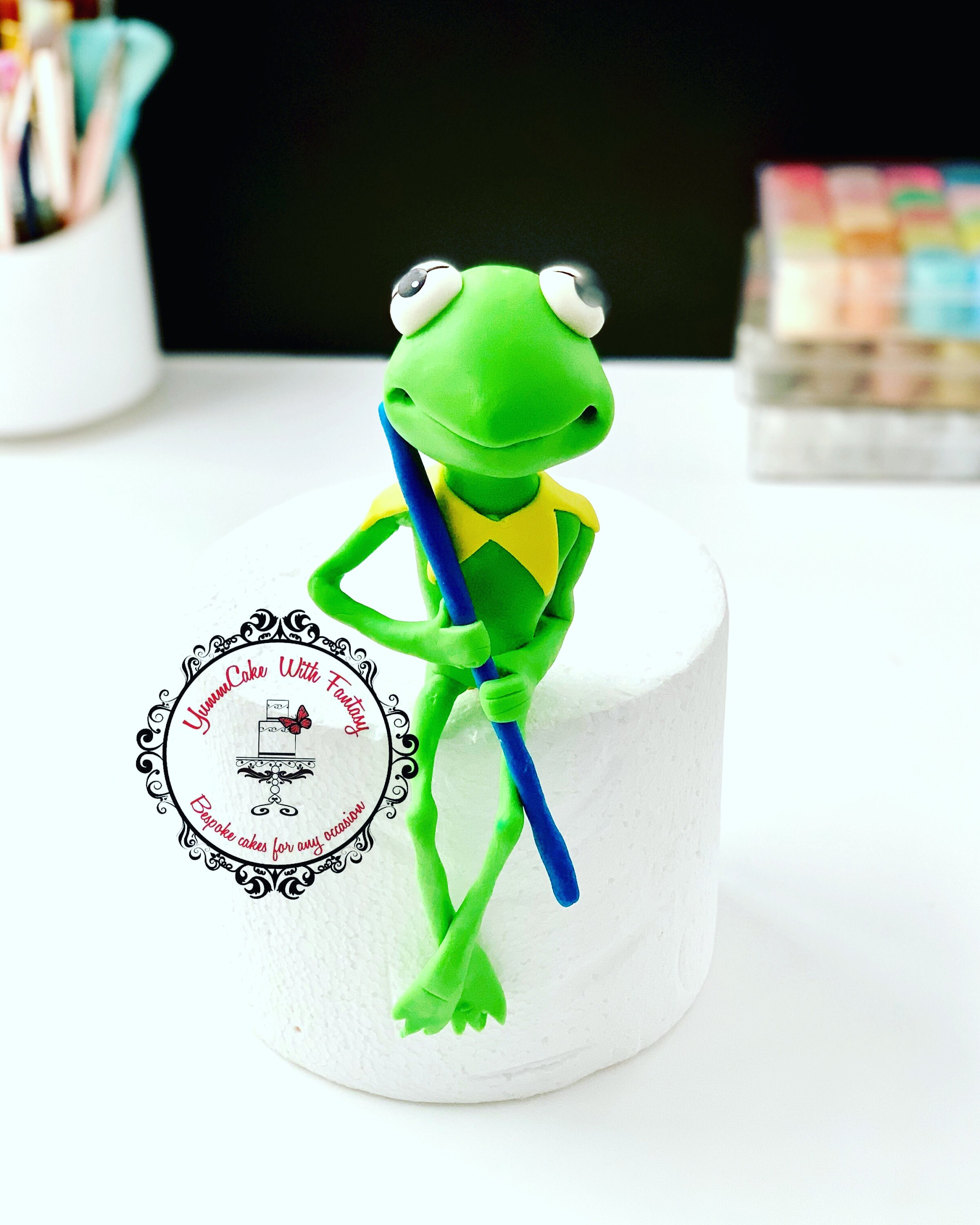 Nieoficjalna dekoracja urodzinowa mit nachgestellten Figur Kermita Żaby na  tort jadalny - Etsy Österreich, image size:2400x3000