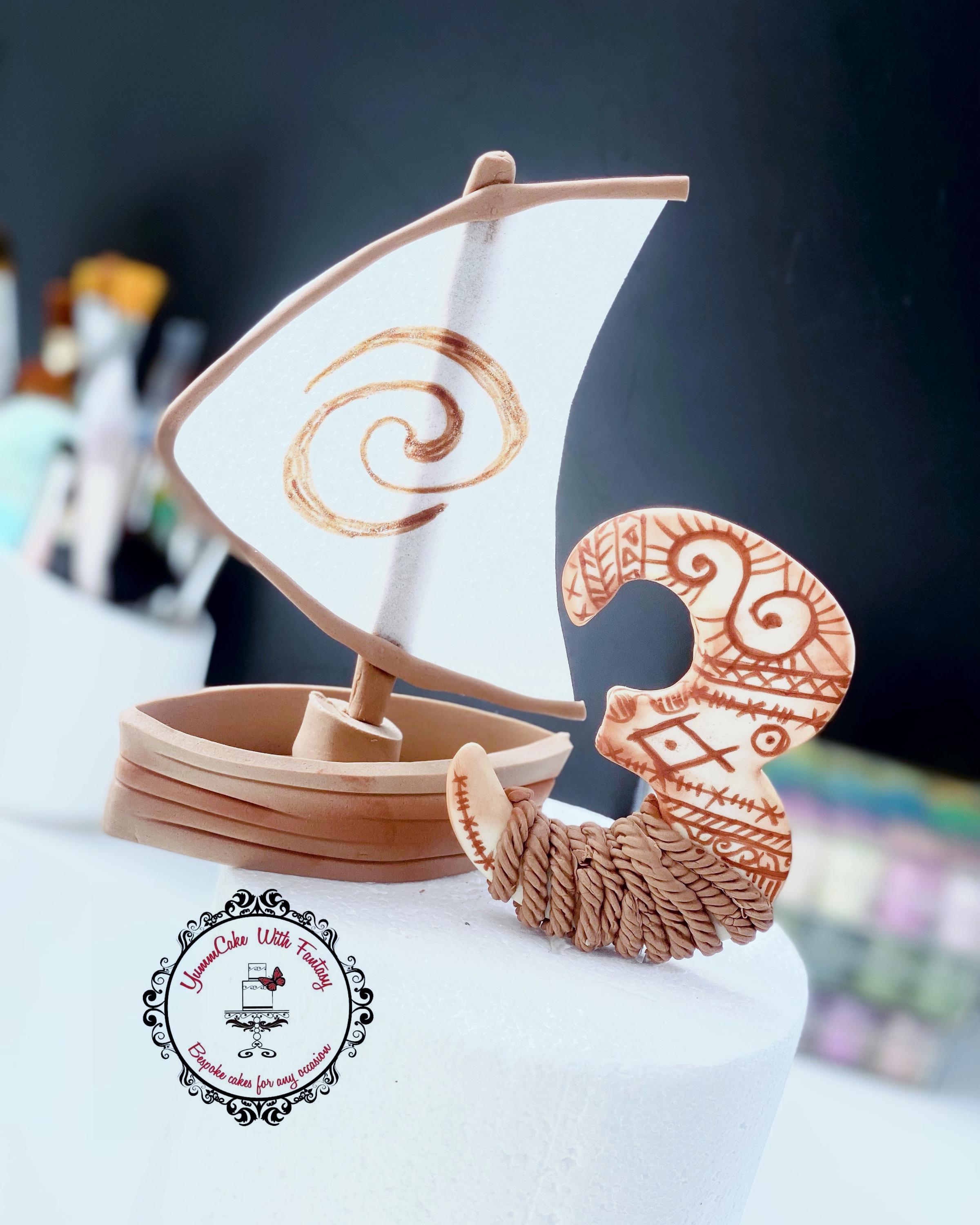 27PCS Tropical Cake Topper Set - Coconut Tree, Boat, Hook, Flowers For Baby Birthday Party - View #6