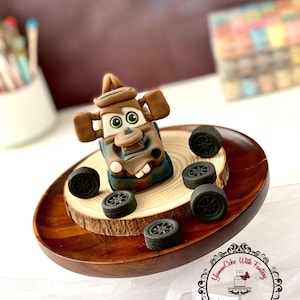 Cars  MATER figure Handmade Edible Fondant Birthday Cake Topper Set sugarpaste car for Birthday cake, decoration for boys cake