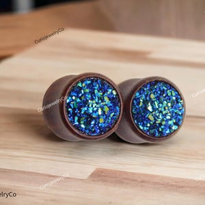4G Pairs of Wooden Ear Tunnels Organic Gauges, 4MM Naga Body Ear Plug, wooden plugs, ear plugs, ear stretchers, tunnel earrings