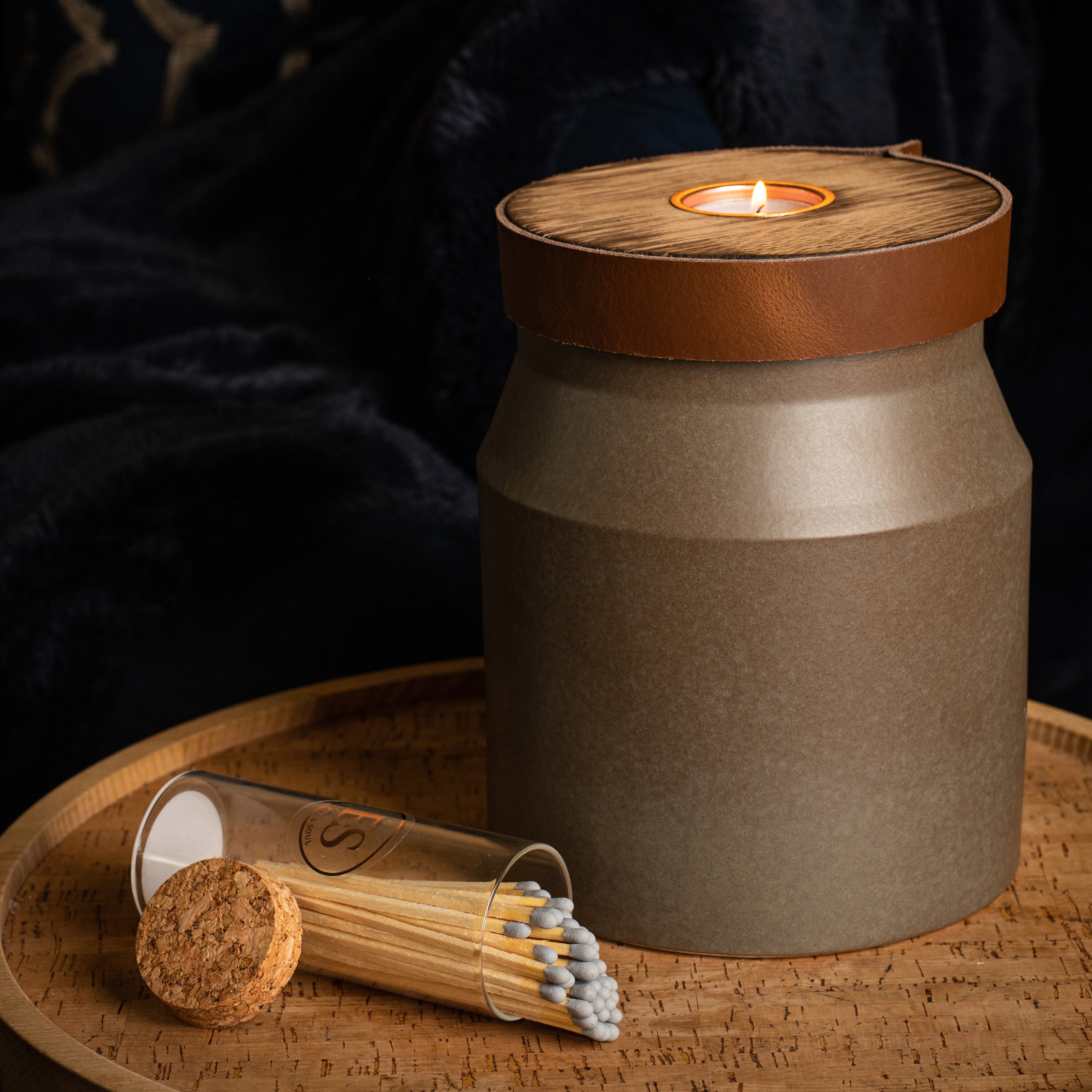 Luxury Matches in A Stylish Glass Jar With Cork Stopper A Etsy UK