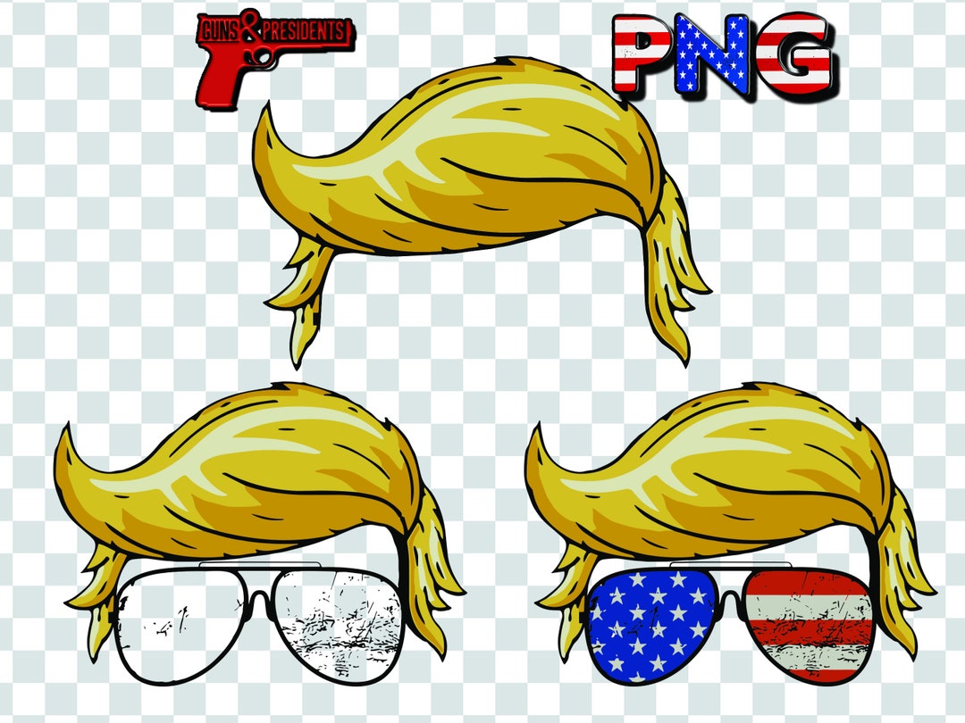 Trump Graphic Design, Trump Clipart File, Trump Hair, Trump Hairstyle ...