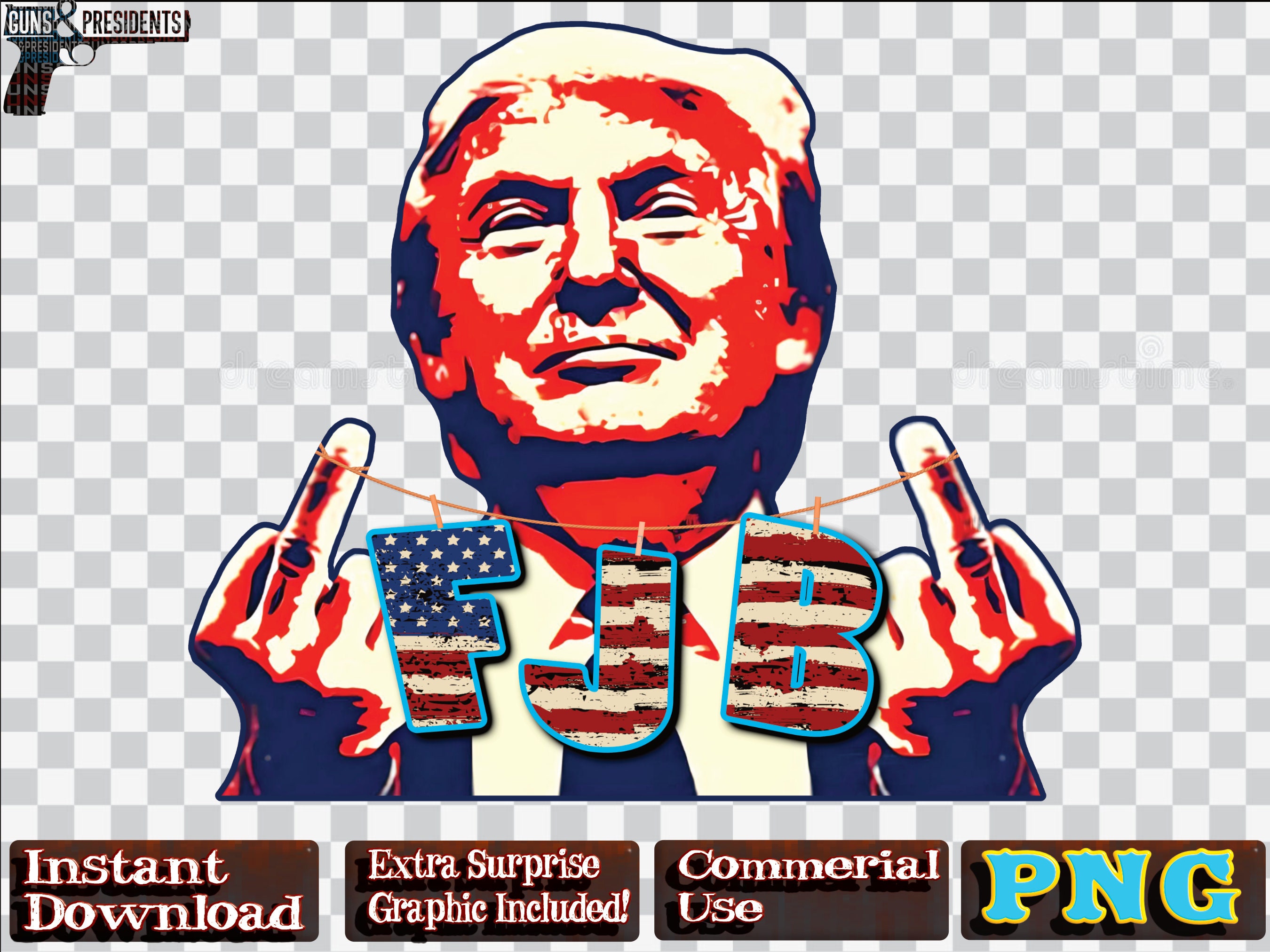 FJB Biden, Middle Finger Trump Png, Pro Trump, FJB Png, Digital File