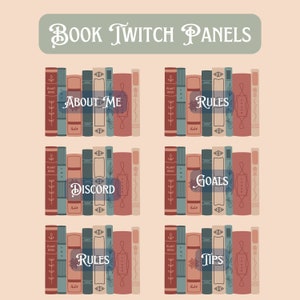 16 Book Stack Twitch Panels
