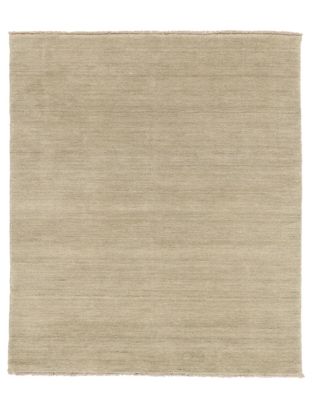Solid-colored Greige Soft Hand Loom Area Rug New Zealand Wool Carpet ...
