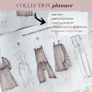 Capsule Collection Planner For Sewers, Wardrobe Architect Collection Sewing Planner, Ultimate Printable Or Digital Wardrobe Planner