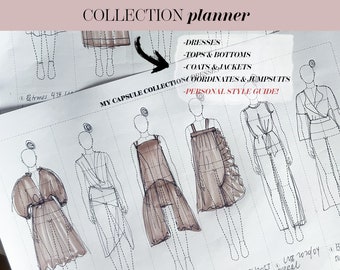 Capsule Collection Planner For Sewers, Wardrobe Architect Collection Sewing Planner, Ultimate Printable Or Digital Wardrobe Planner