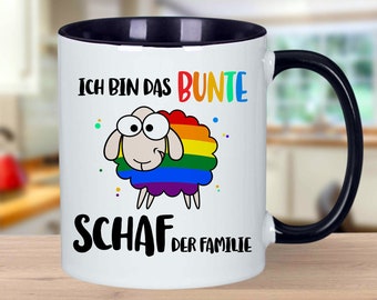 LGBT Tasse „Ich Bin Das Regenbogen Schaf“ – Witzig, Beidseitig Bedruckt & Spülmaschinenfest
