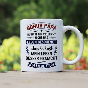 Keramik Tasse Bonus Papa spülmaschinengeeignet - Keramiktasse personalisierbar