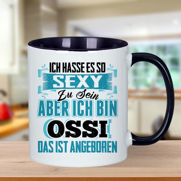 Personalisierte Tasse Ossi DDR Ostdeutscher Ostdeutschland mit Namen personalisierbar - Keramiktasse Aktiv