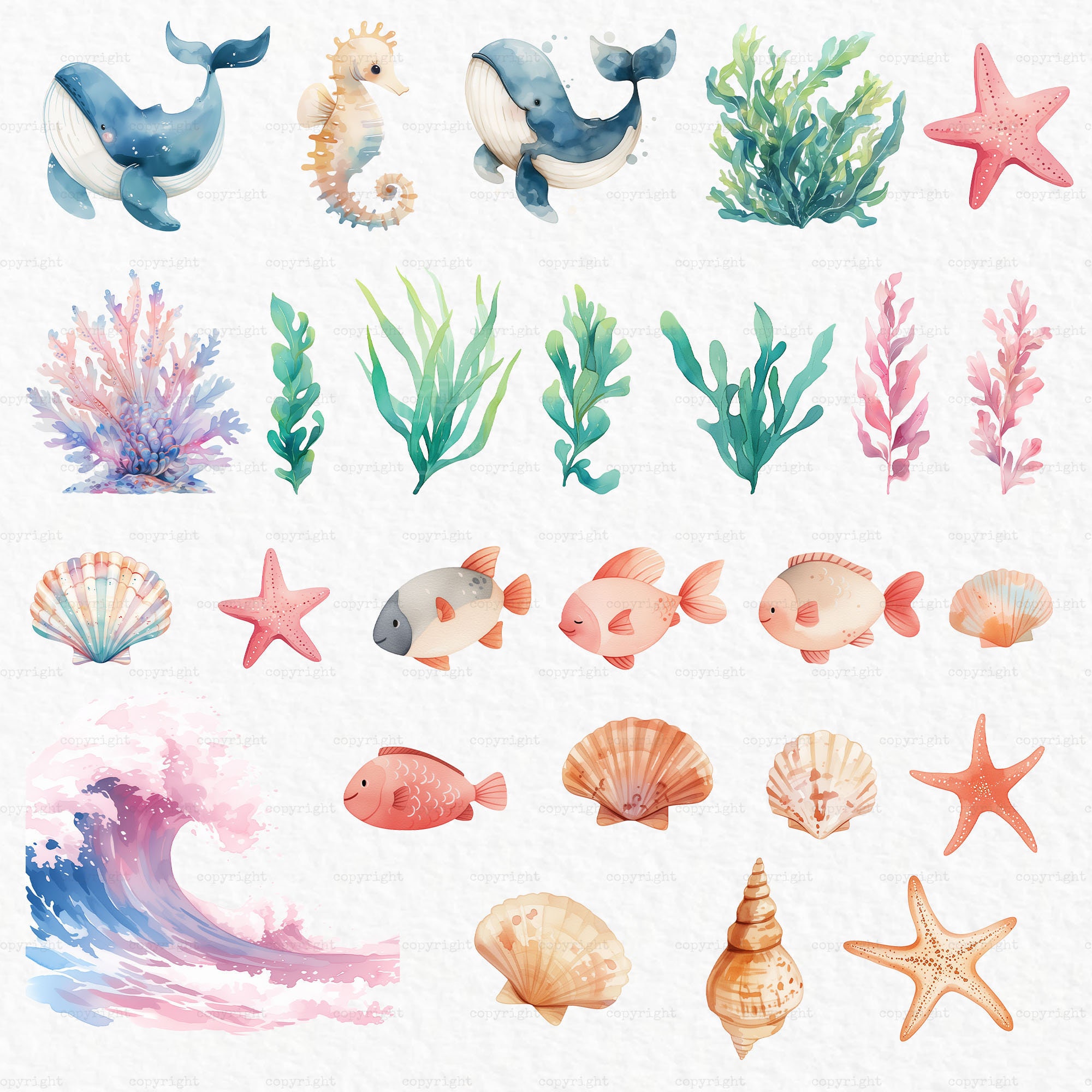 Little Mermaid Png - Mermaid Baby Shower Birthday Whale Watercolor ...