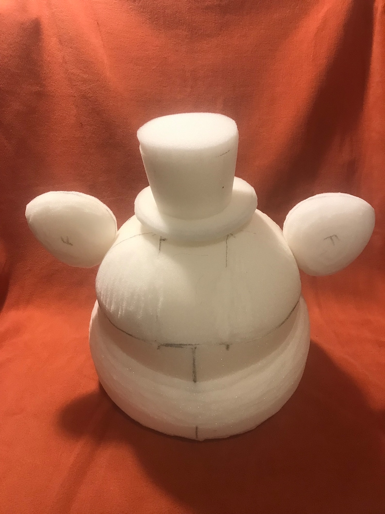 Freddy Foam Head Base five Nights at Freddys Etsy