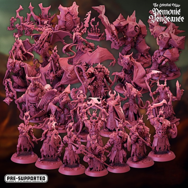 Dnd Minis / 3D Dnd Miniatures Dnd Pack / 3D Printer Files / Etsy