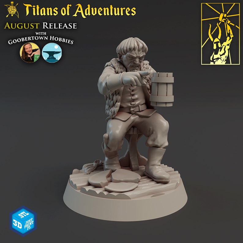Dnd Minis / 3D Dnd Miniatures Dnd Pack / 3D Printer Files / STL Pack