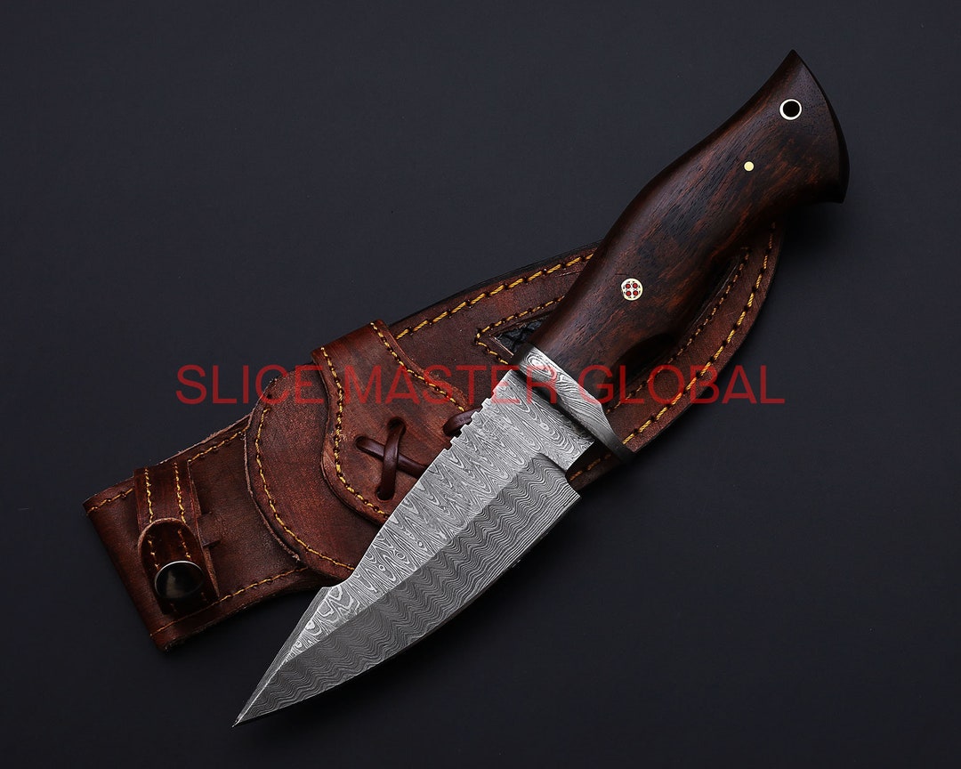 Custom Damascus Fixed Blade Knife ,damascus Hunting Knife, Damascus