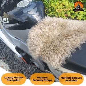 Australian sheepskin sales motorcycle seat cover