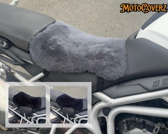 Merino Sheepskin Motorcycle Seat Cover: Comfort & Temperature Control