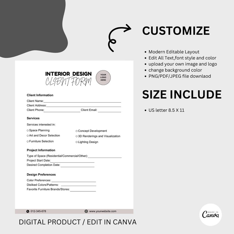 Interior Design Contract Template, Interior Designer Service Agreement ...