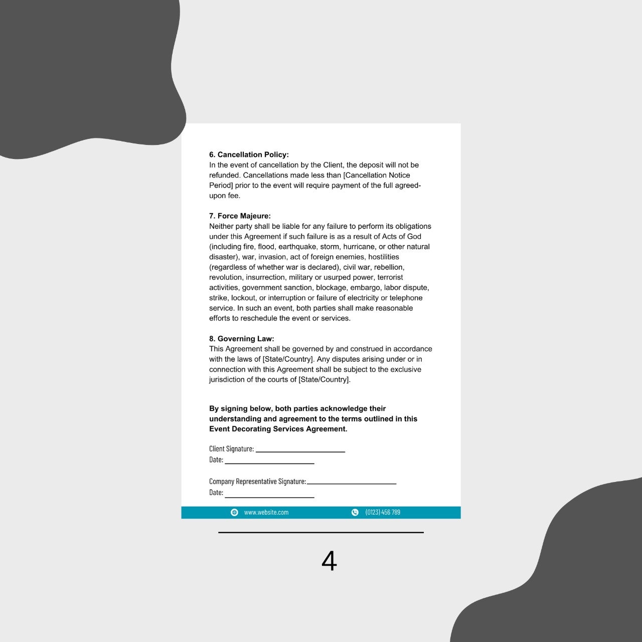 360 Photo Booth Contract Template Photo Booth Agreement Contract 360 Photo Booth Contract Template Photo Booth Agreement Contract