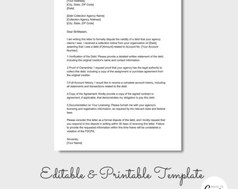 Brief incassogeschillen, sjabloon brief schuldgeschil, schuldvalidatiebrief, pdf