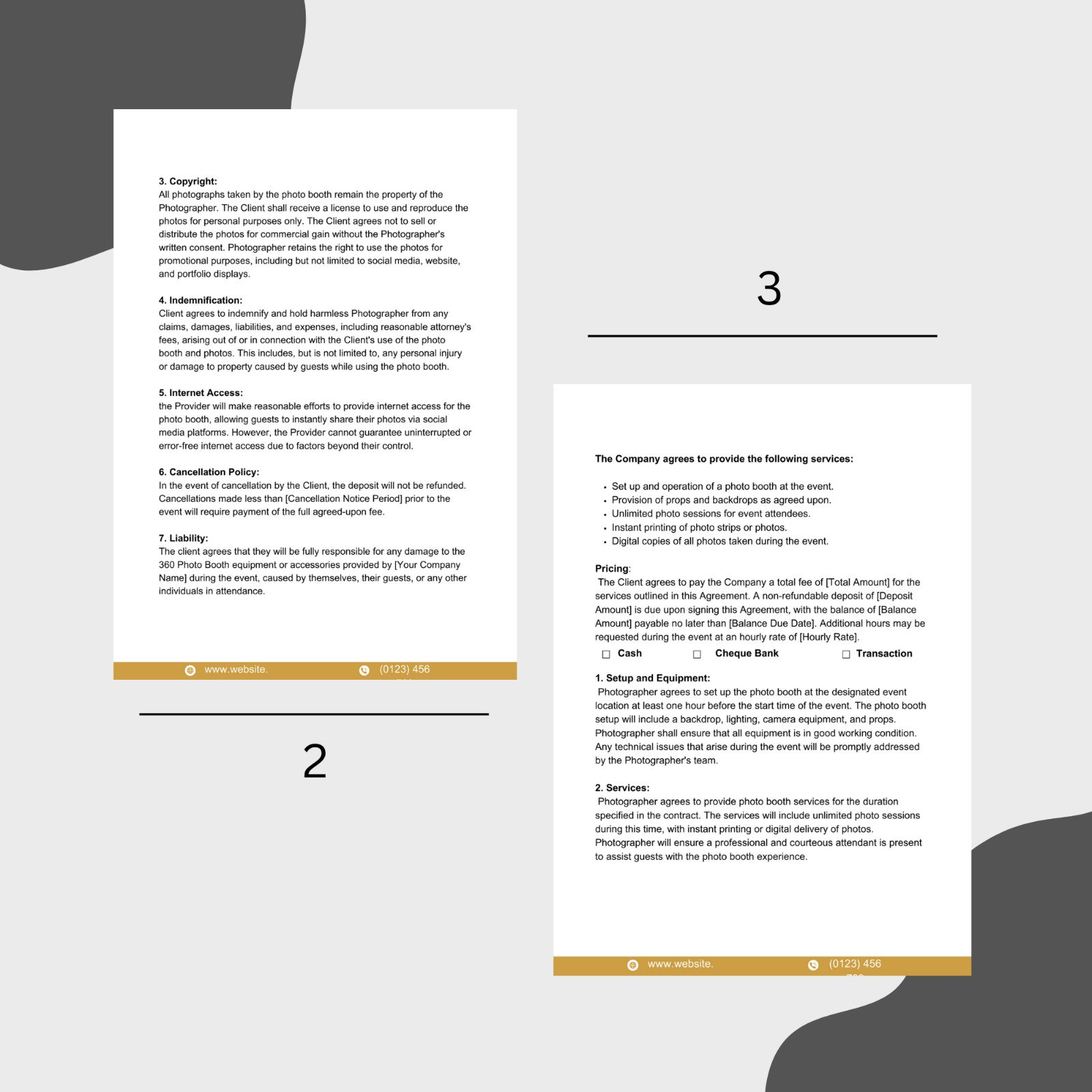 360 Photo Booth Contract Template Photo Booth Agreement Contract 360 Photo Booth Contract Template Photo Booth Agreement Contract