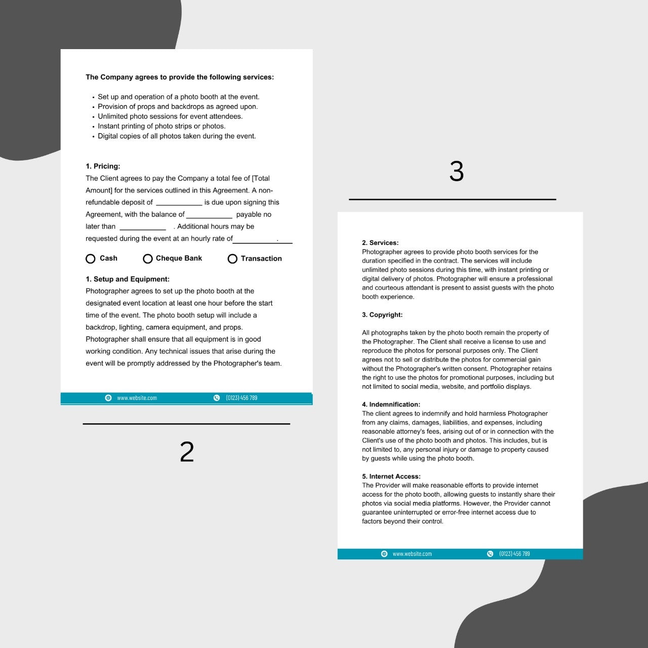 360 Photo Booth Contract Template Photo Booth Agreement Contract 360 Photo Booth Contract Template Photo Booth Agreement Contract