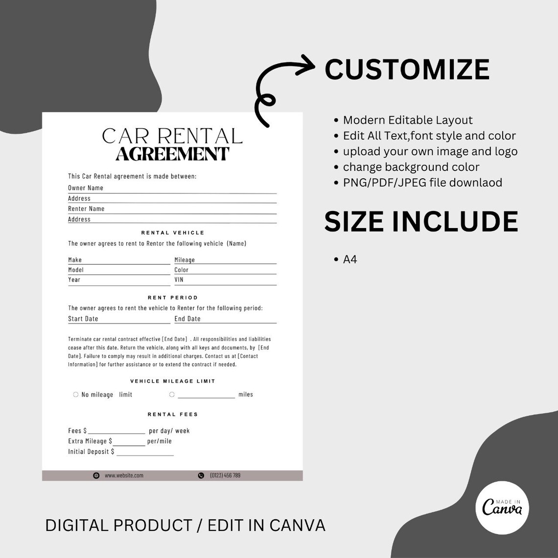 Car Rental Agreement Template Car Rental Contract Rental Car Canva car-rental-agreement-template-car-rental-contract-rental-car-canva