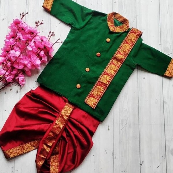 Kids Dress, Indian Kids Boy Dress, Kurta Dhoti for Kids Boys, Kurta Dhoti, Ready to wear Kurta Dhoti Set, Boy's Kurta Dhoti, Ethnic Dress