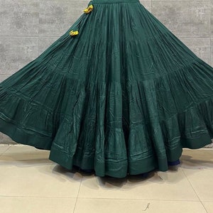 Soft flowing Cotton skirt vacation skirt beach skirt Pure reyon cotton skirt with 4 layer concept Navratri Lehenga Skirts