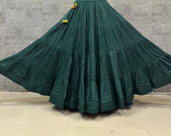 Soft flowing Cotton skirt vacation skirt beach skirt Pure reyon cotton skirt with 4 layer concept Navratri Lehenga Skirts