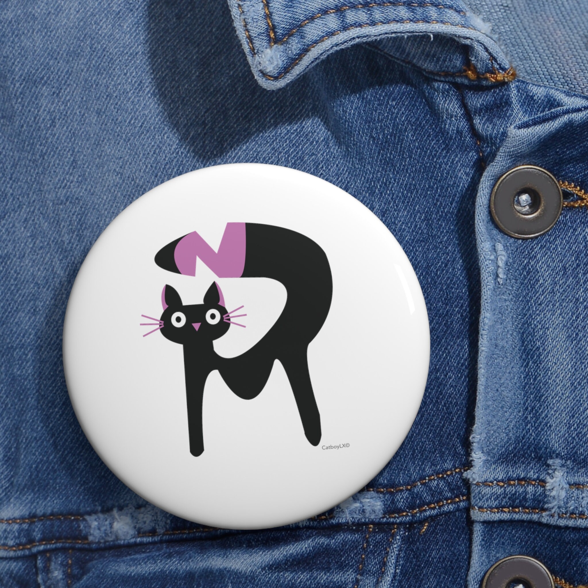 Discover Cute Cat, pin, Original cat,  animal hard pin, perfect gift for him and her, for cat lovers pins for Jackets Pin Buttons, original design