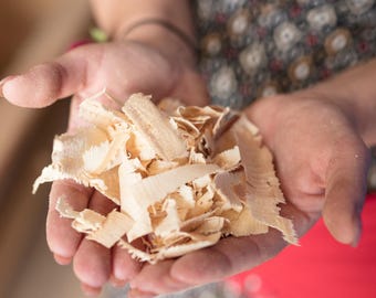 Organic pine shavings 150g | Pine wood shavings | Pine pillow filling | Pine wood decoration pine fragrance | Pine flakes | Pine cube filling material