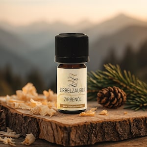 Bio Zirbenöl Südtirol | Zirbenholz Deko | Ätherische Öle Raumduft | Aromatherapie | Zirbe Duftspender | Kleine Weihnachtsgeschenke Frauen
