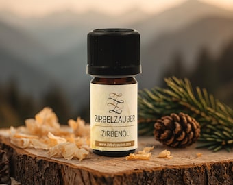 Bio Zirbenöl Südtirol | Zirbenholz Deko | Ätherische Öle Raumduft | Aromatherapie | Zirbe Duftspender | Kleine Weihnachtsgeschenke Frauen