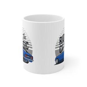 1970 Datsun 240Z Mug on a 11oz Ceramic Coffee Cup as Retro Car Design