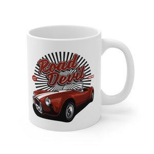 1966 Shelby 427 Cobra Road Devil | Classic Mustang Car Enthusiast Mug | 11oz Ceramic Coffee Shelby Cup