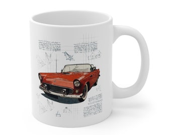 Vintage Ford Thunderbird Drinking Glass Never Underestimate an Old Man With  a Classic Car - Etsy