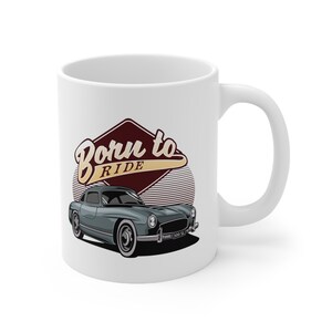 1955 Mercedes Benz 300SL Gullwing mug - Vintage Collectible Ceramic Coffee Mug gifts for car guys